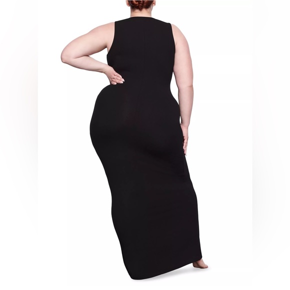 Skims Soft Lounge Sleeveless Long Dress XXS Onyx - Picture 8 of 11
